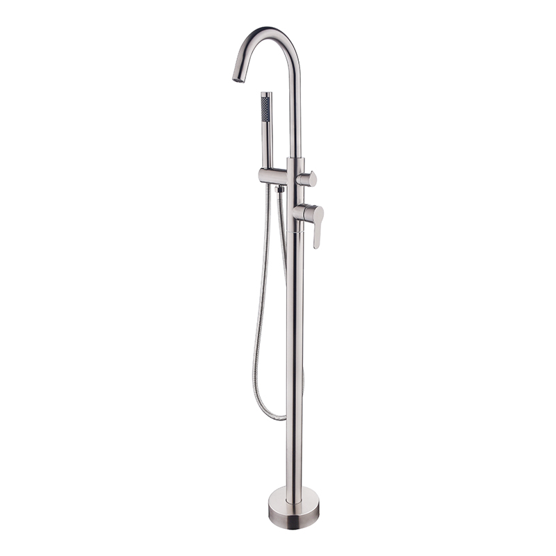 stainless steel  floor standing bathtub faucet bathroom faucet and tub faucet