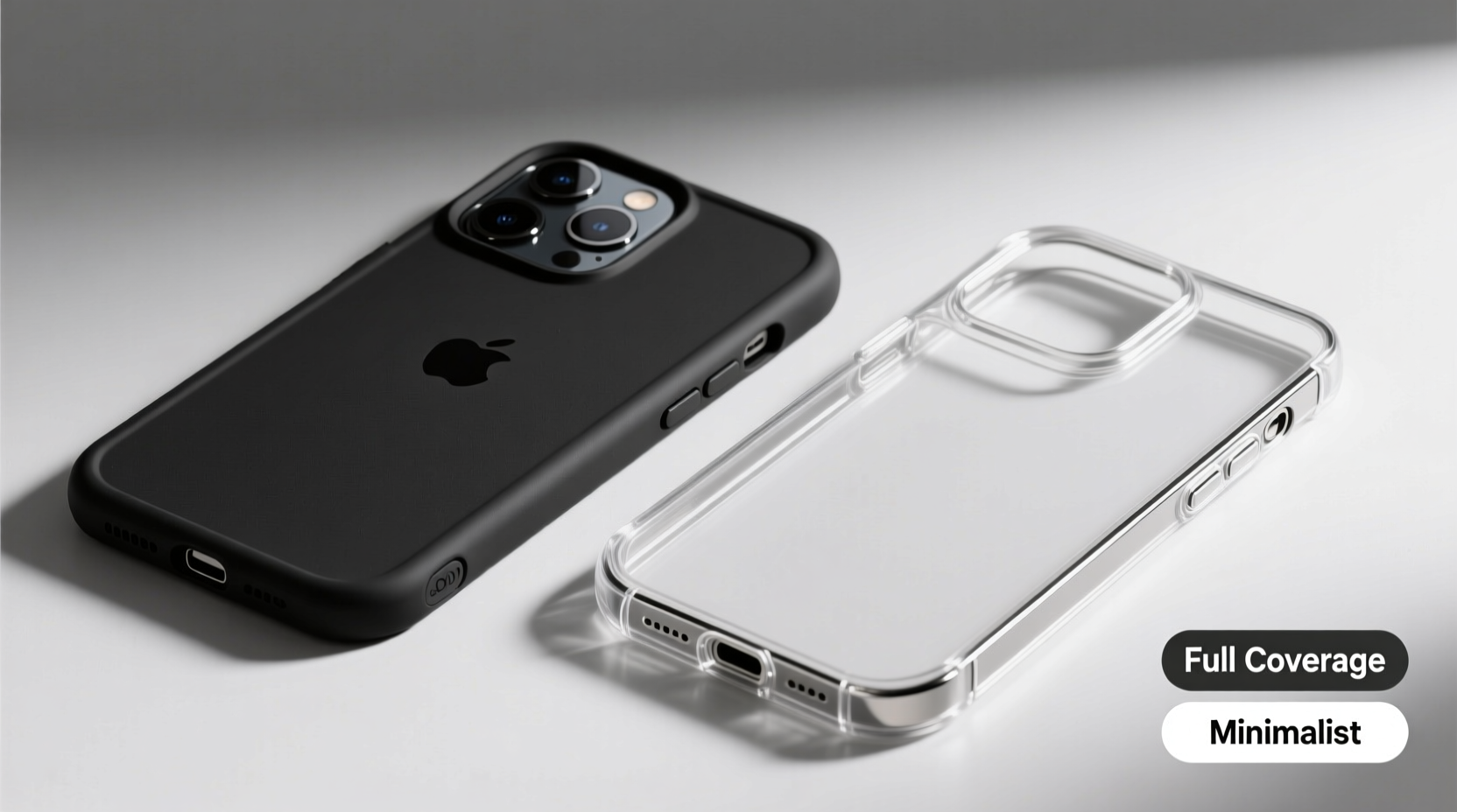full coverage vs minimalist iphone case does less case mean more risk