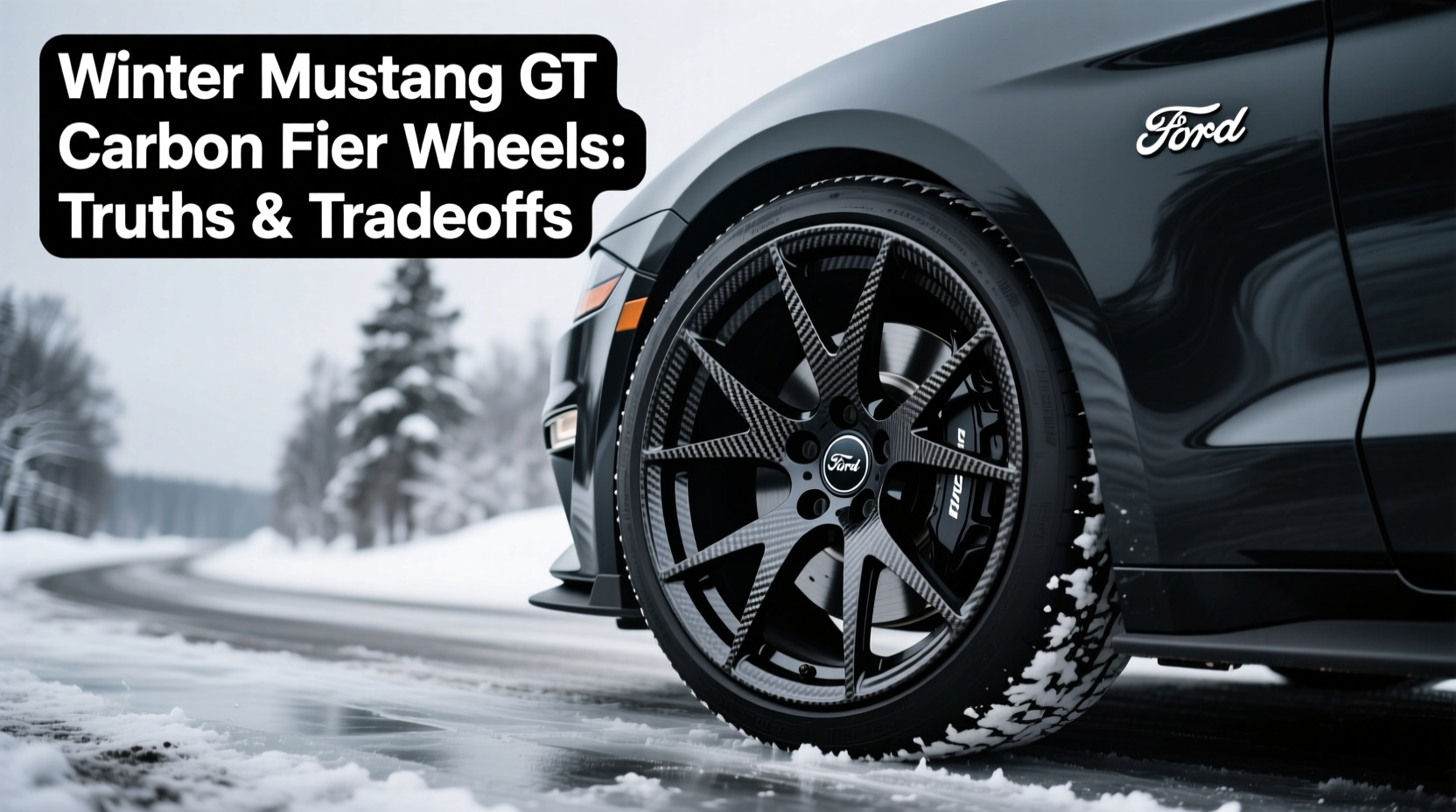 winter mustang gt carbon fiber wheel
