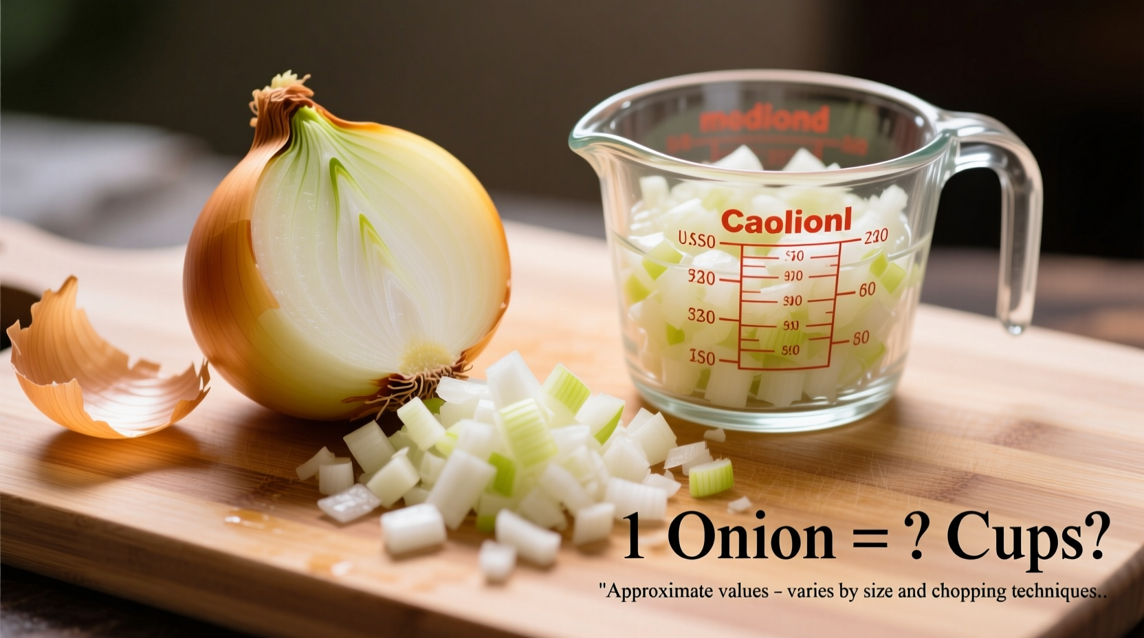 how many cups is one onion