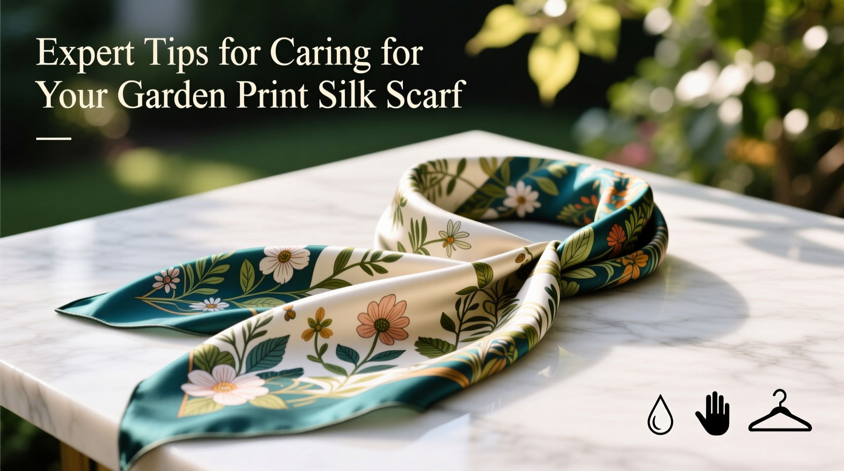 expert tips for caring for your garden print silk scarf to keep it vibrant and soft