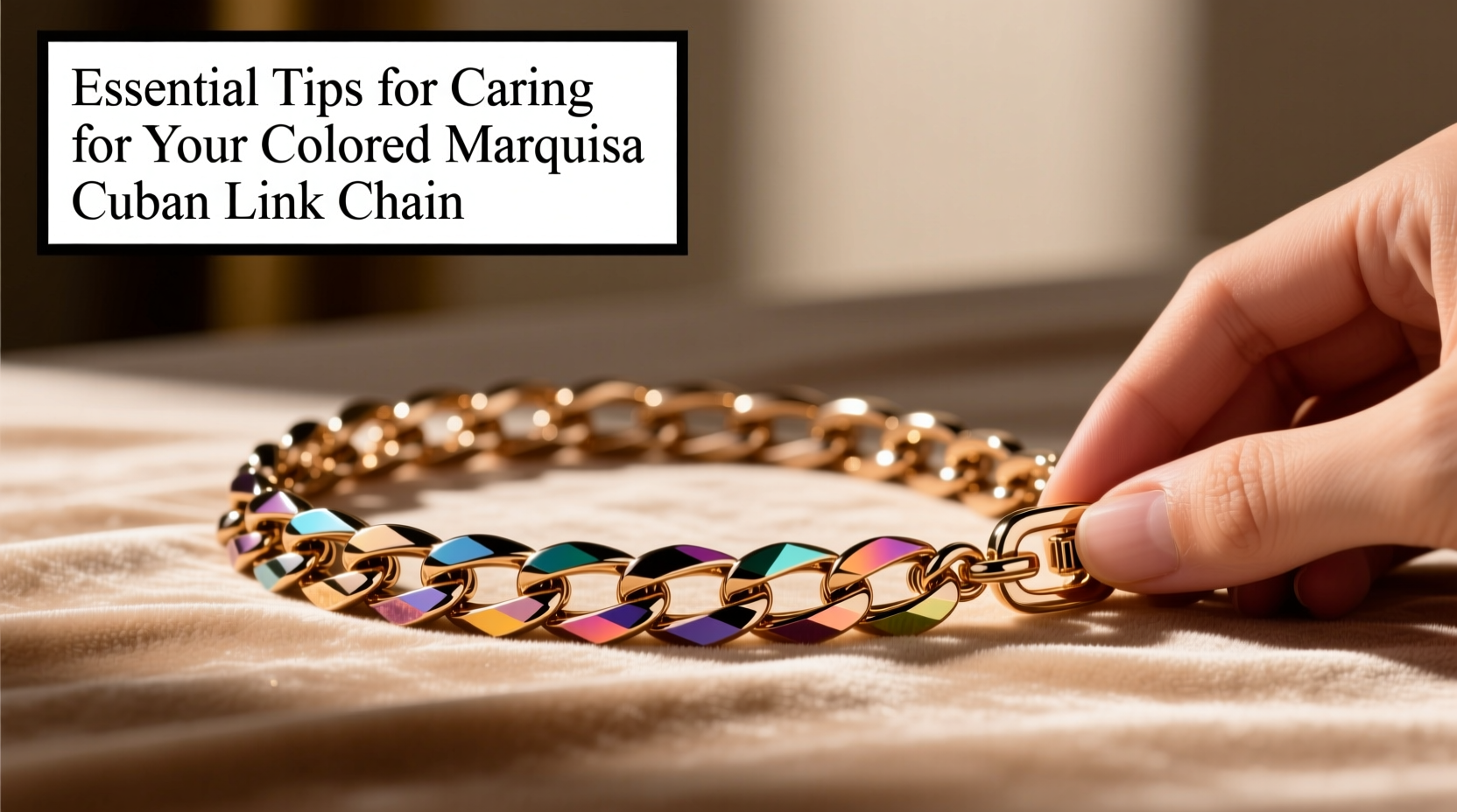 essential tips for maintaining and caring for your colored marquise cuban link chain