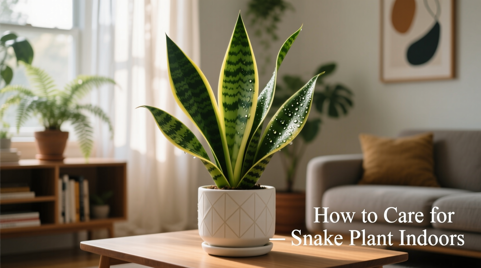 how to care for snake plant indoor
