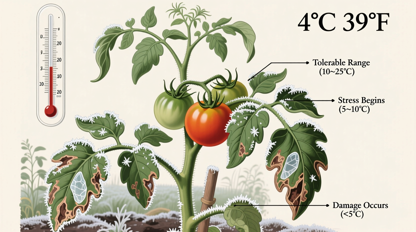 Tomato Plant Cold Tolerance: Survival Temperature Guide