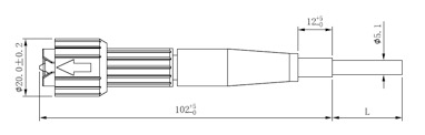 FTTH Outdoor Huawei Mini Round Drop Cable Patch Cord 5.0mm SC / APC