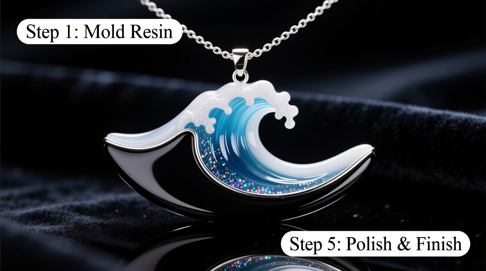diy guide creating a stunning wave pendant necklace step by step