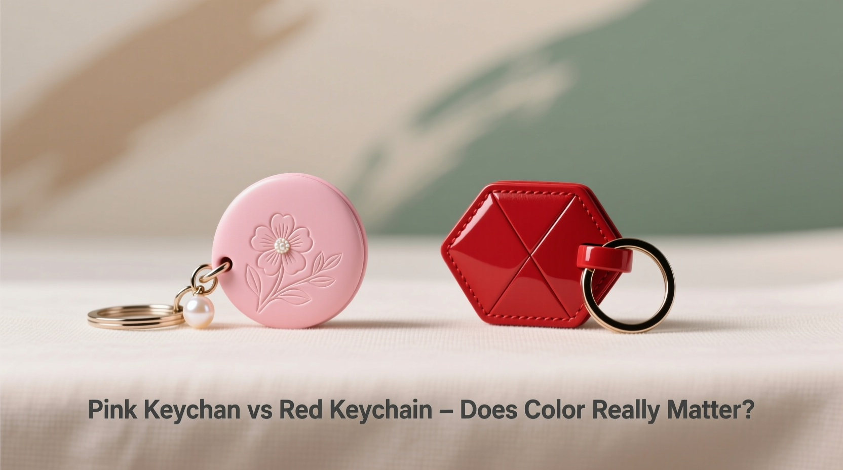 pink keychain vs red keychain does color really matter