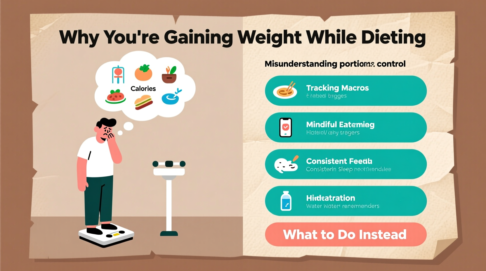 gaining weight while dieting reasons what to do