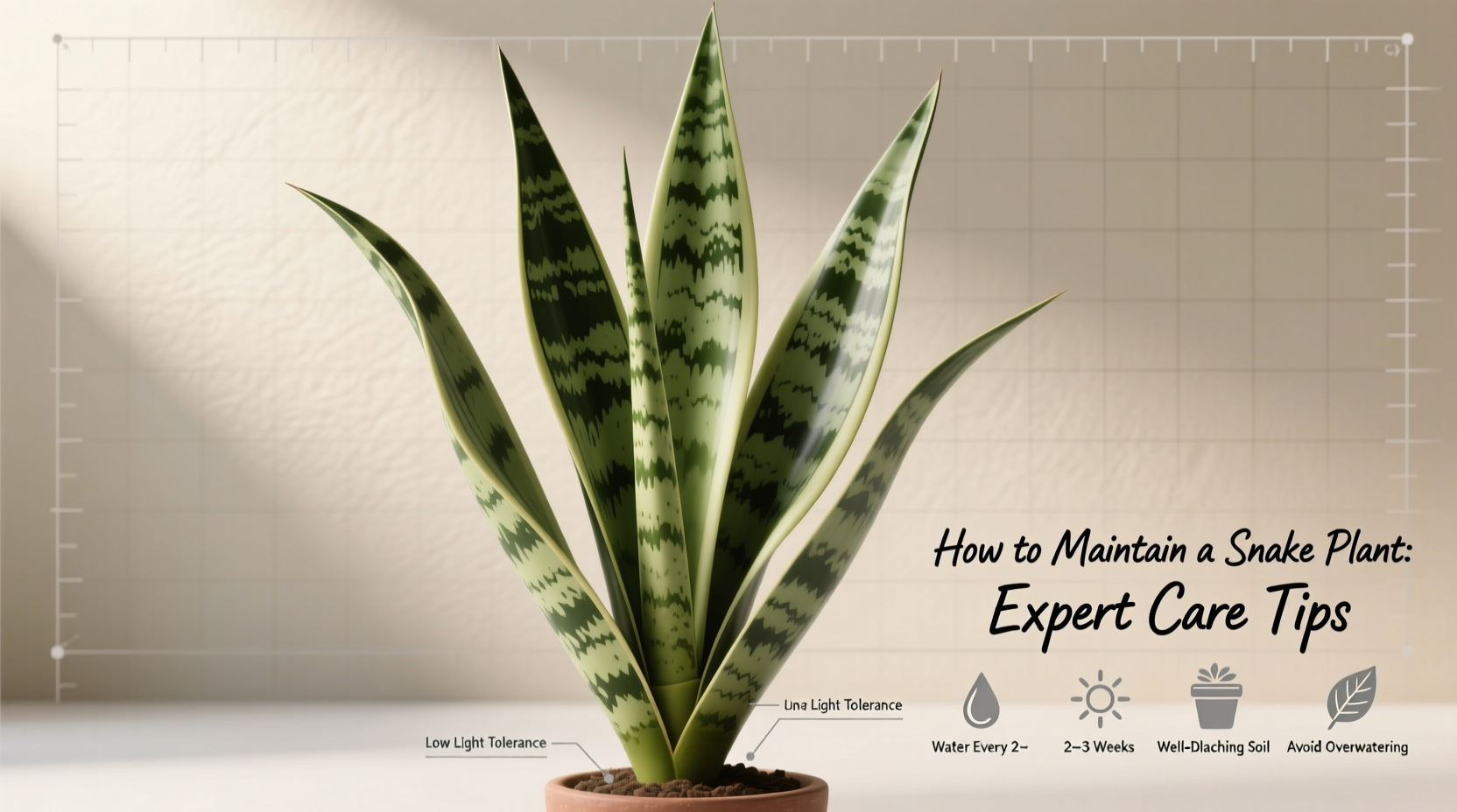how to maintain a snake plant