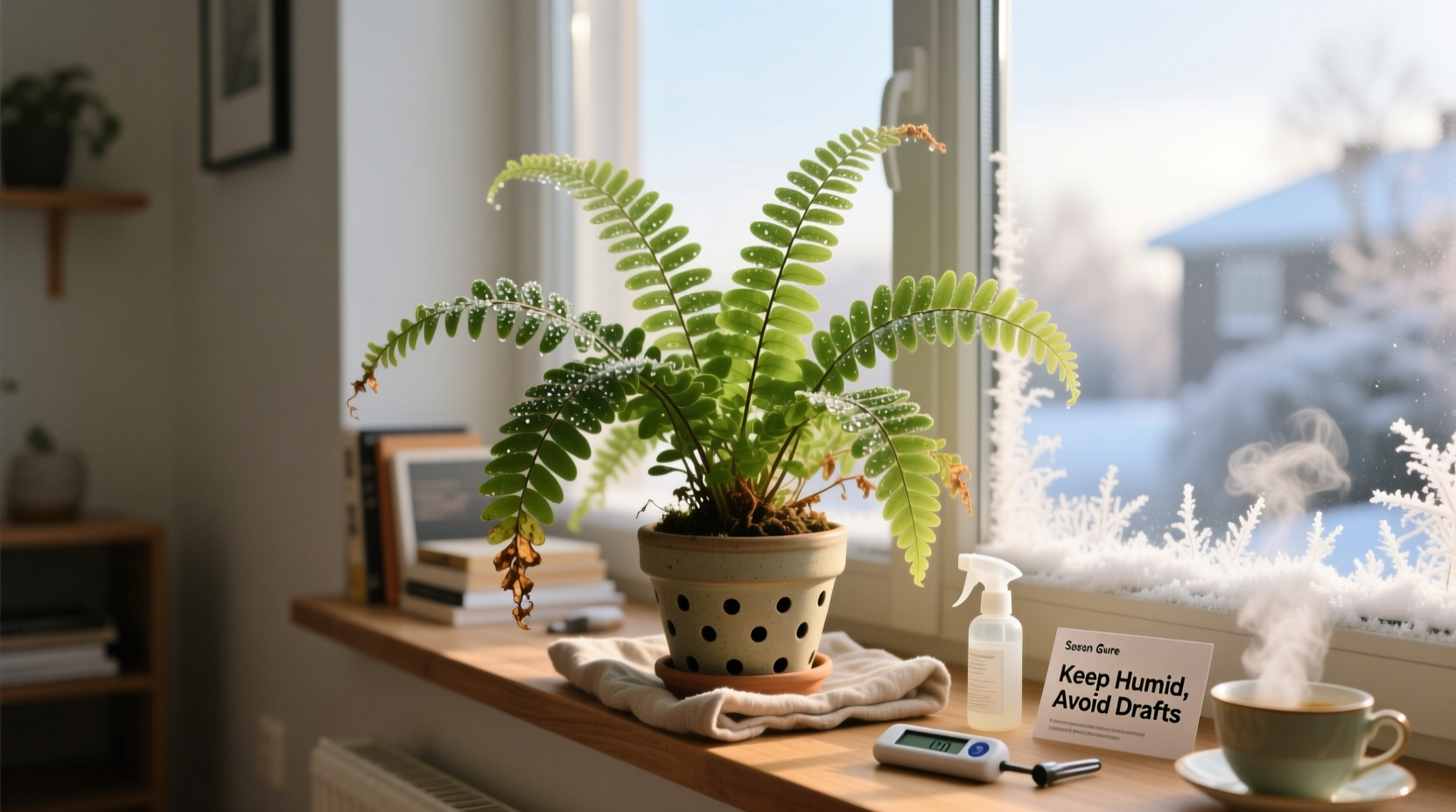 how to care for ferns in the winter
