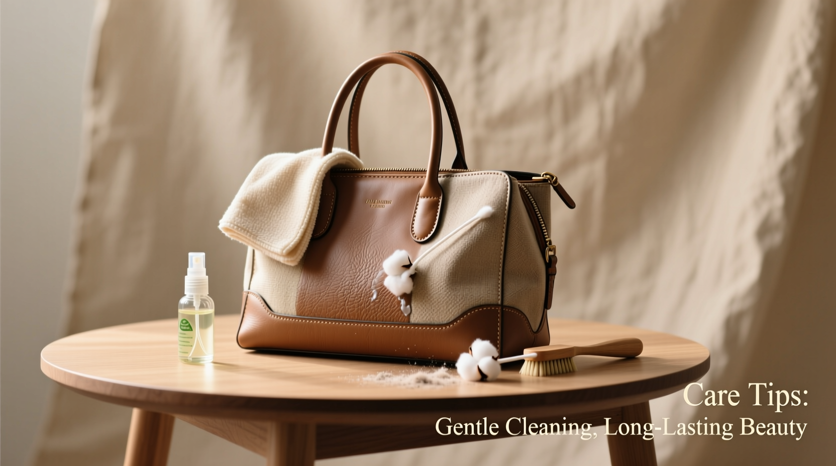 effective and gentle methods to clean and maintain pu and canvas handbags