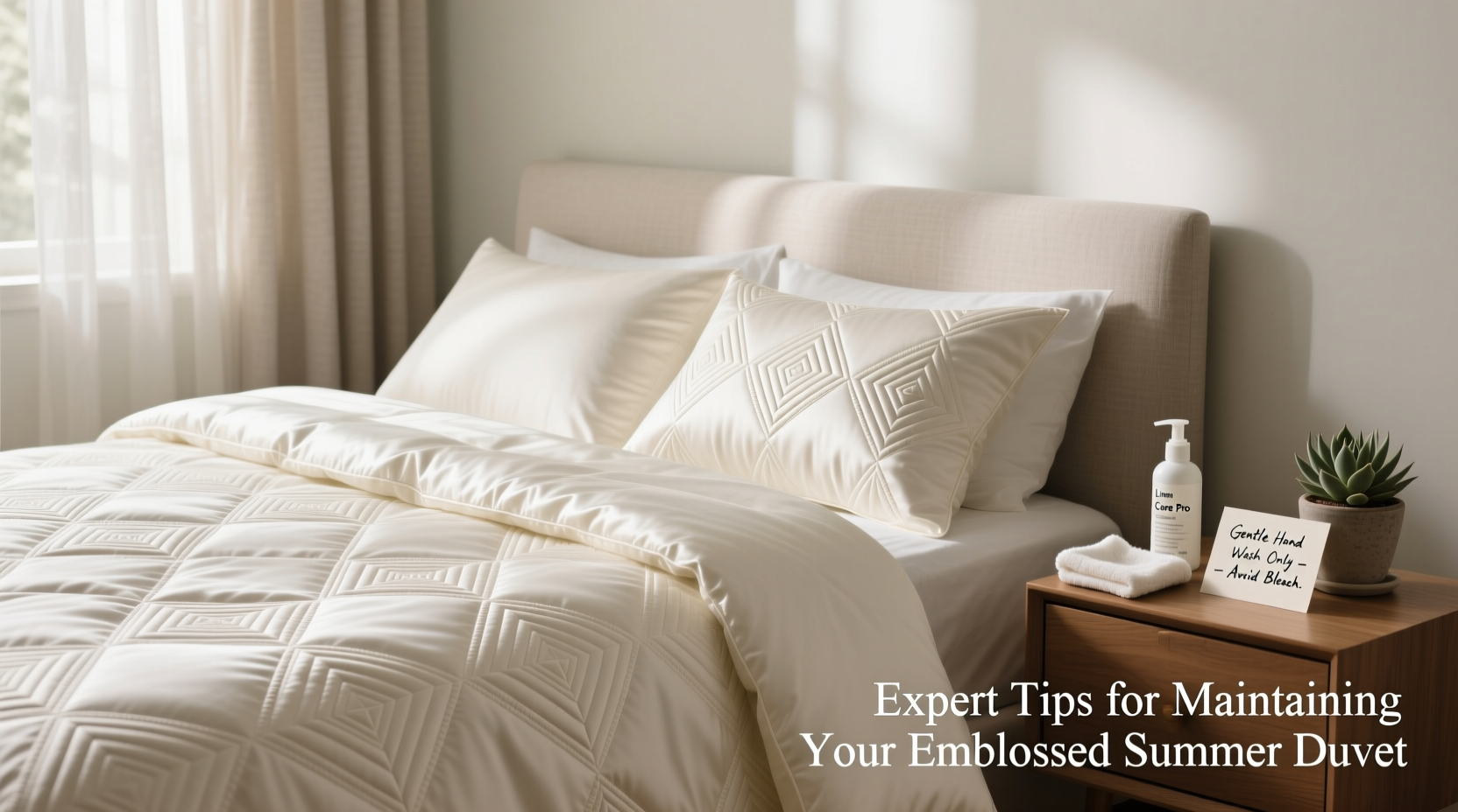 expert tips for maintaining and caring for your embossed summer duvet
