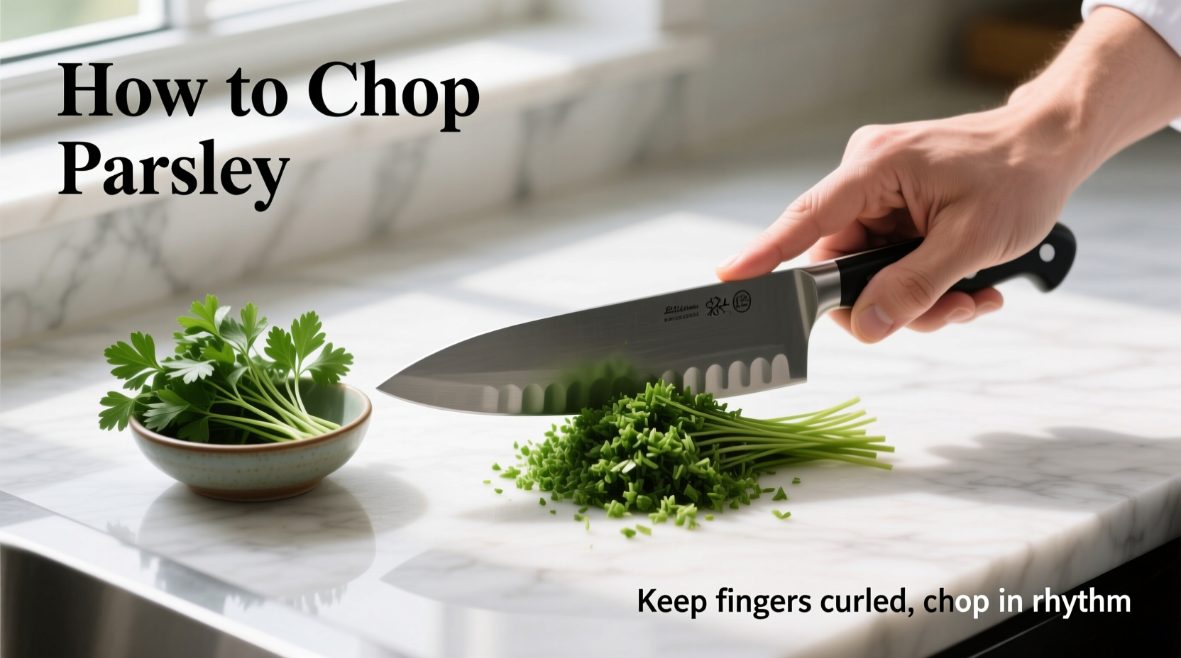 how to chopped parsley