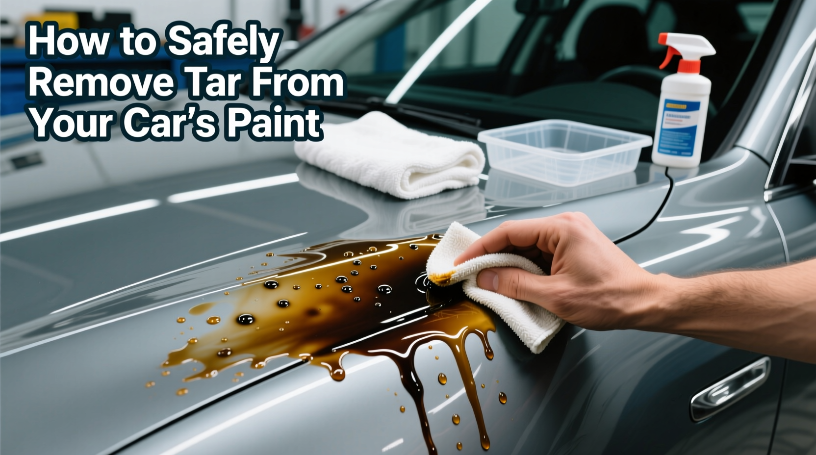 Preventing tar and aftercare to protect paint
