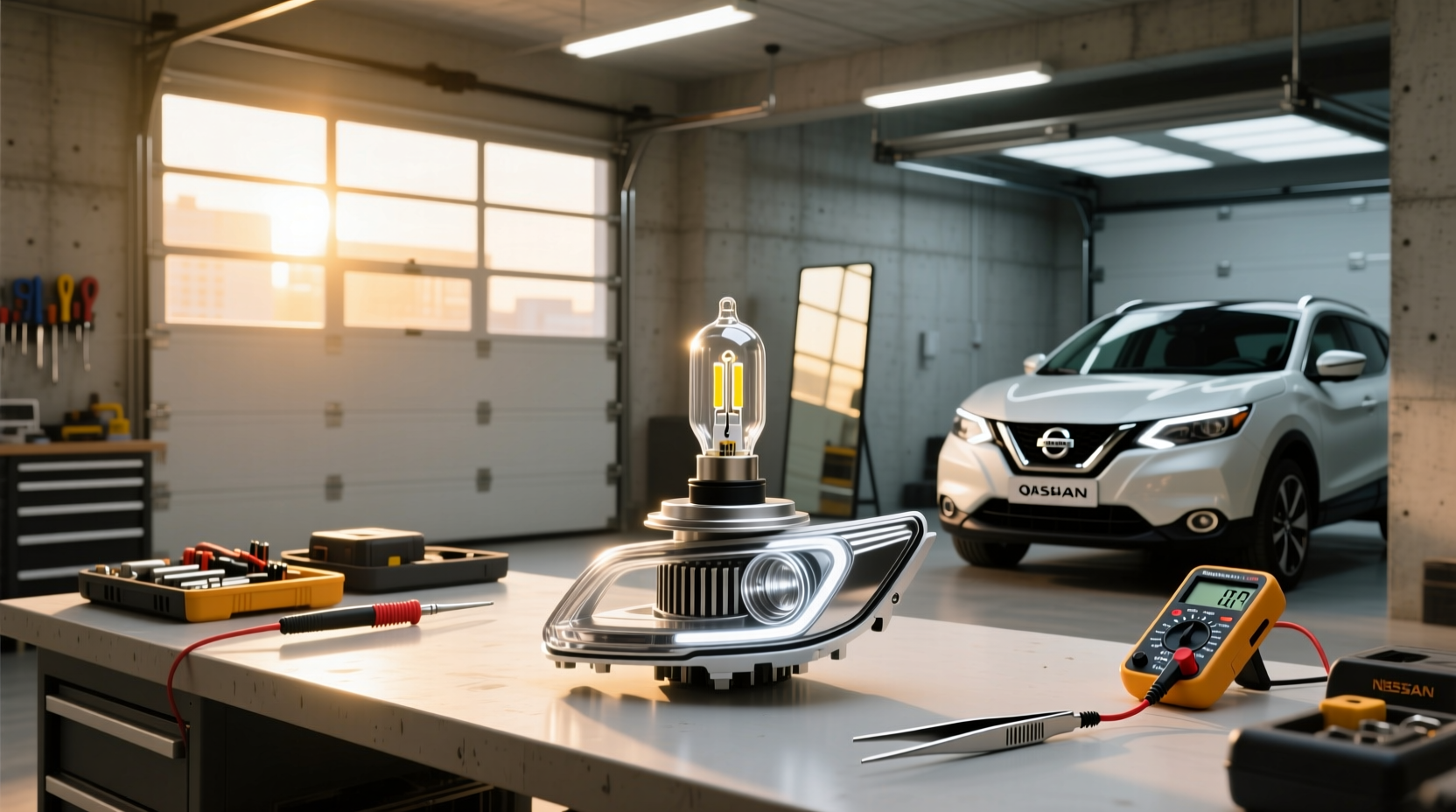How to Replace Nissan Qashqai Headlight Bulb & Upgrade Options