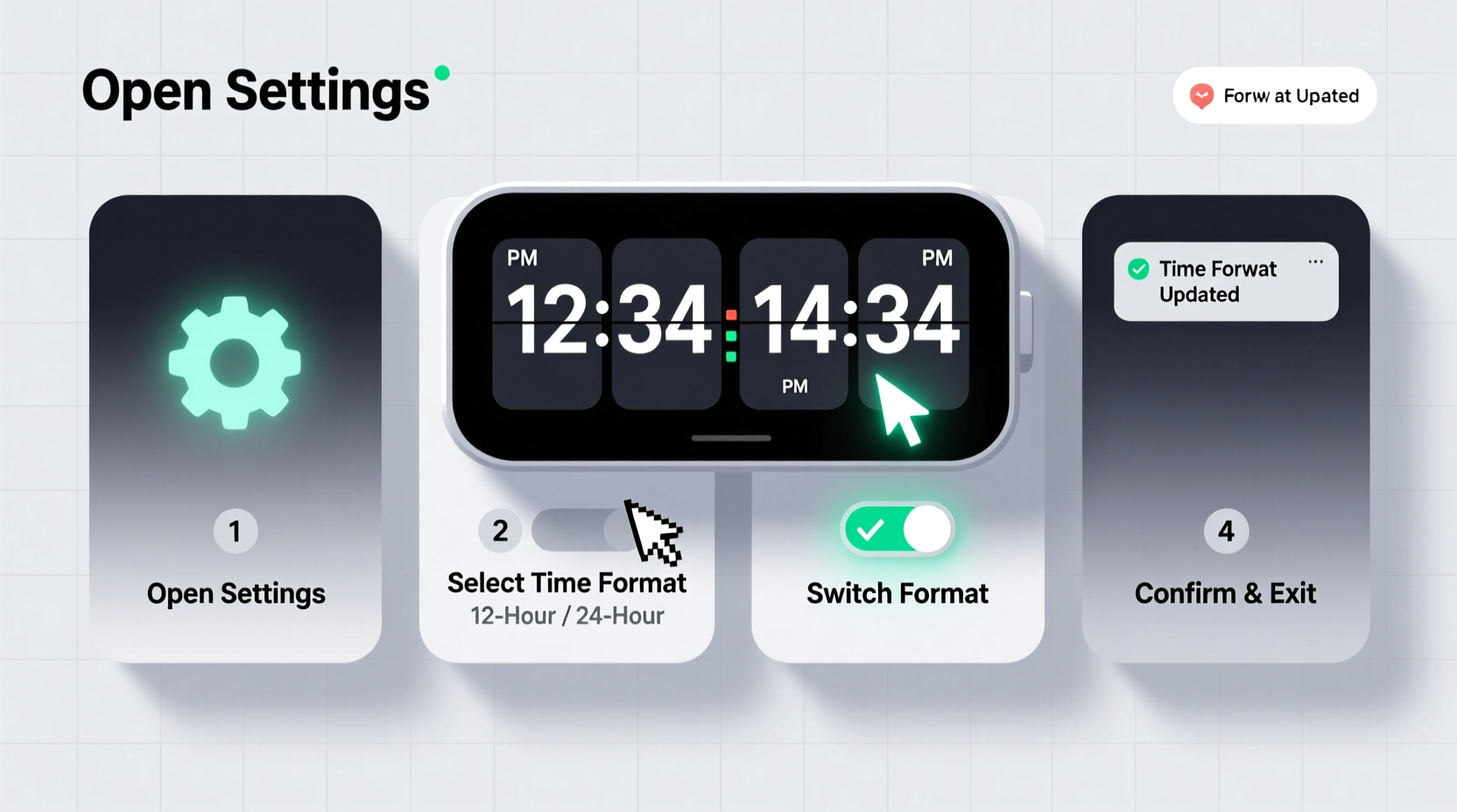 mastering your digital clock a step by step guide to changing the time format easily