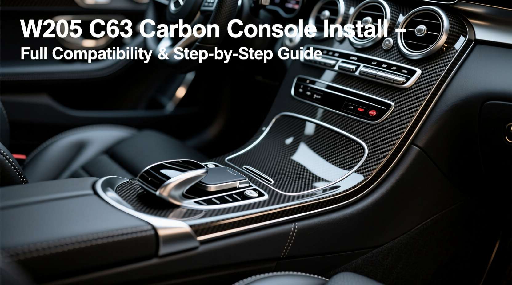 w205 c63 carbon console install