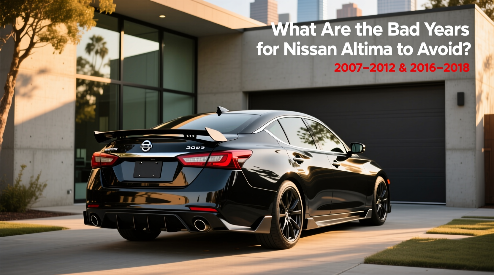 How to Choose a Trunk Spoiler for Nissan Altima: Avoid These Model Years