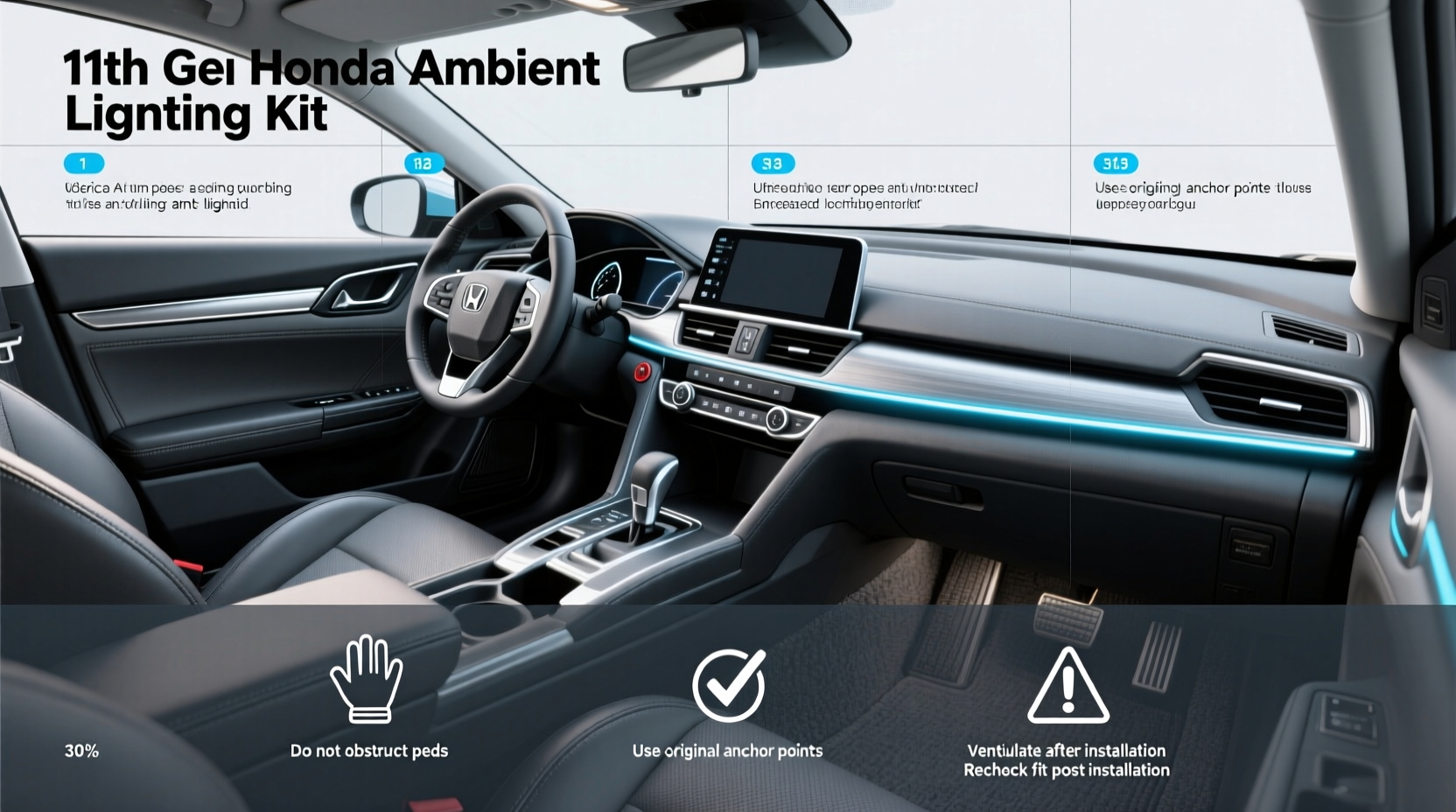 11th gen civic ambient lighting kit