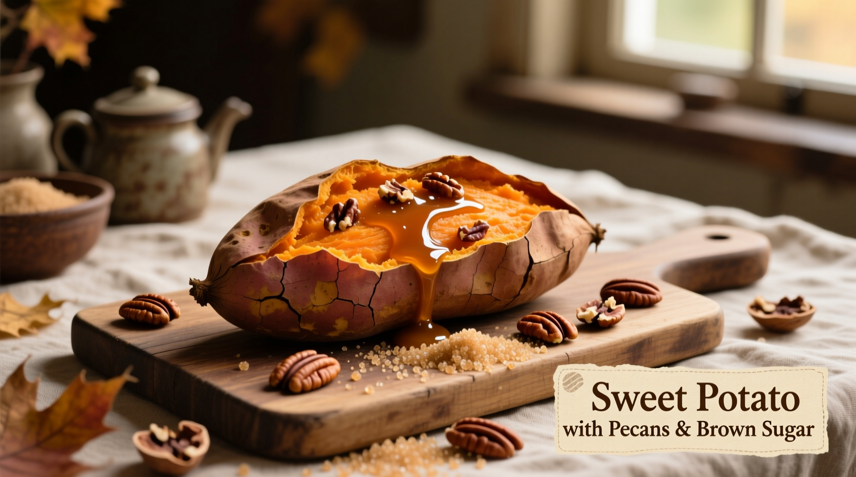 Perfect Sweet Potato Casserole with Pecans & Brown Sugar