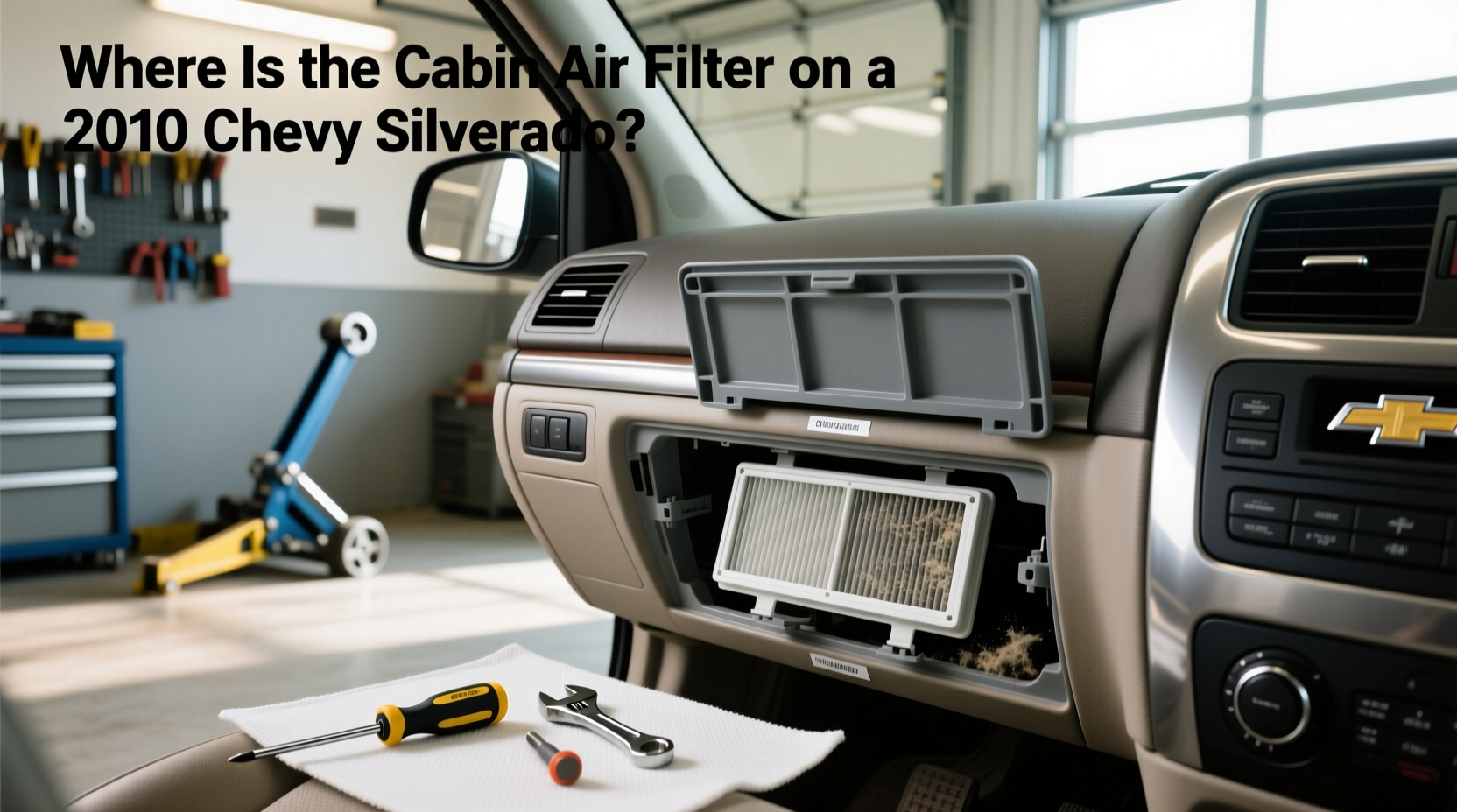 Cabin Air Filter Location 2009–2010 Chevy Silverado: How to Replace Guide