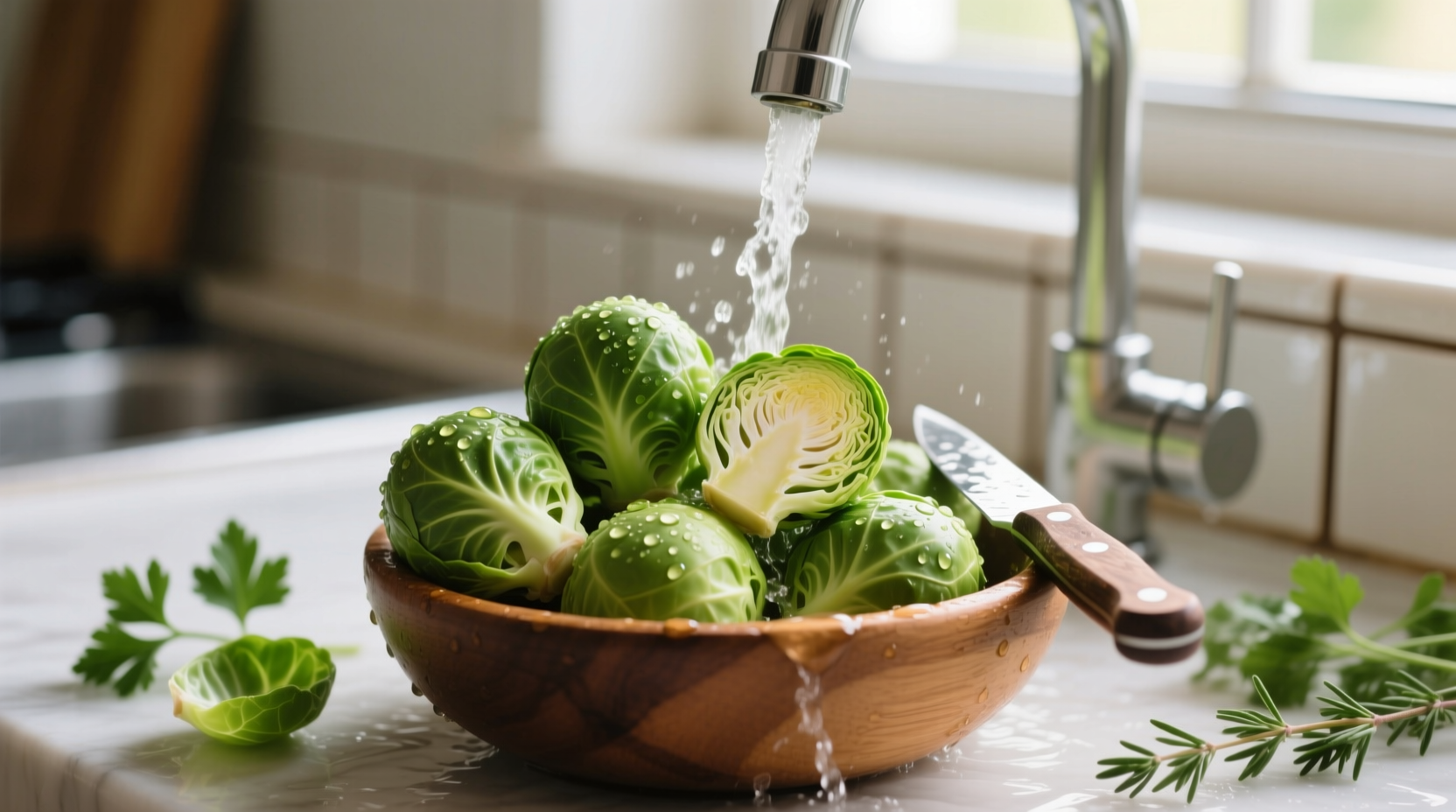 how to clean brussels sprouts