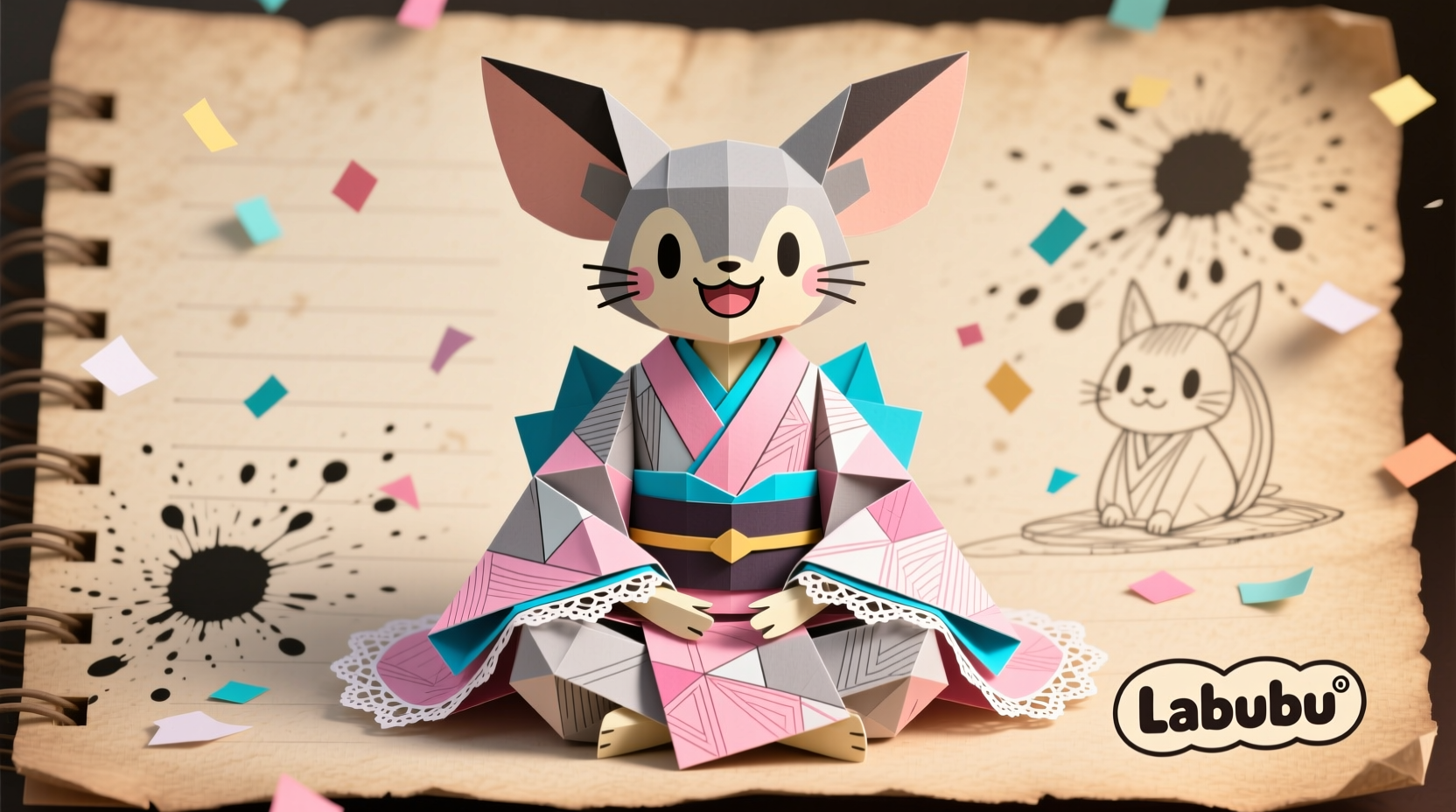 how to make labubu clothes paper