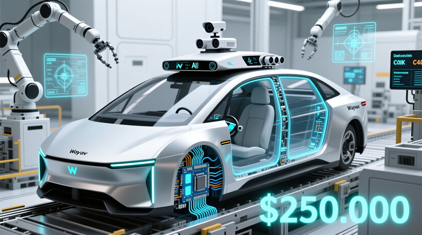 how much does a waymo car cost to build