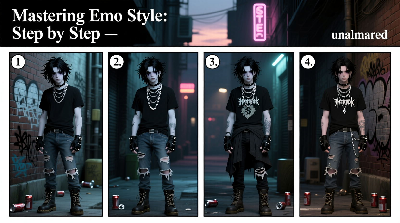 mastering emo style for guys a step by step guide to creating your unique look