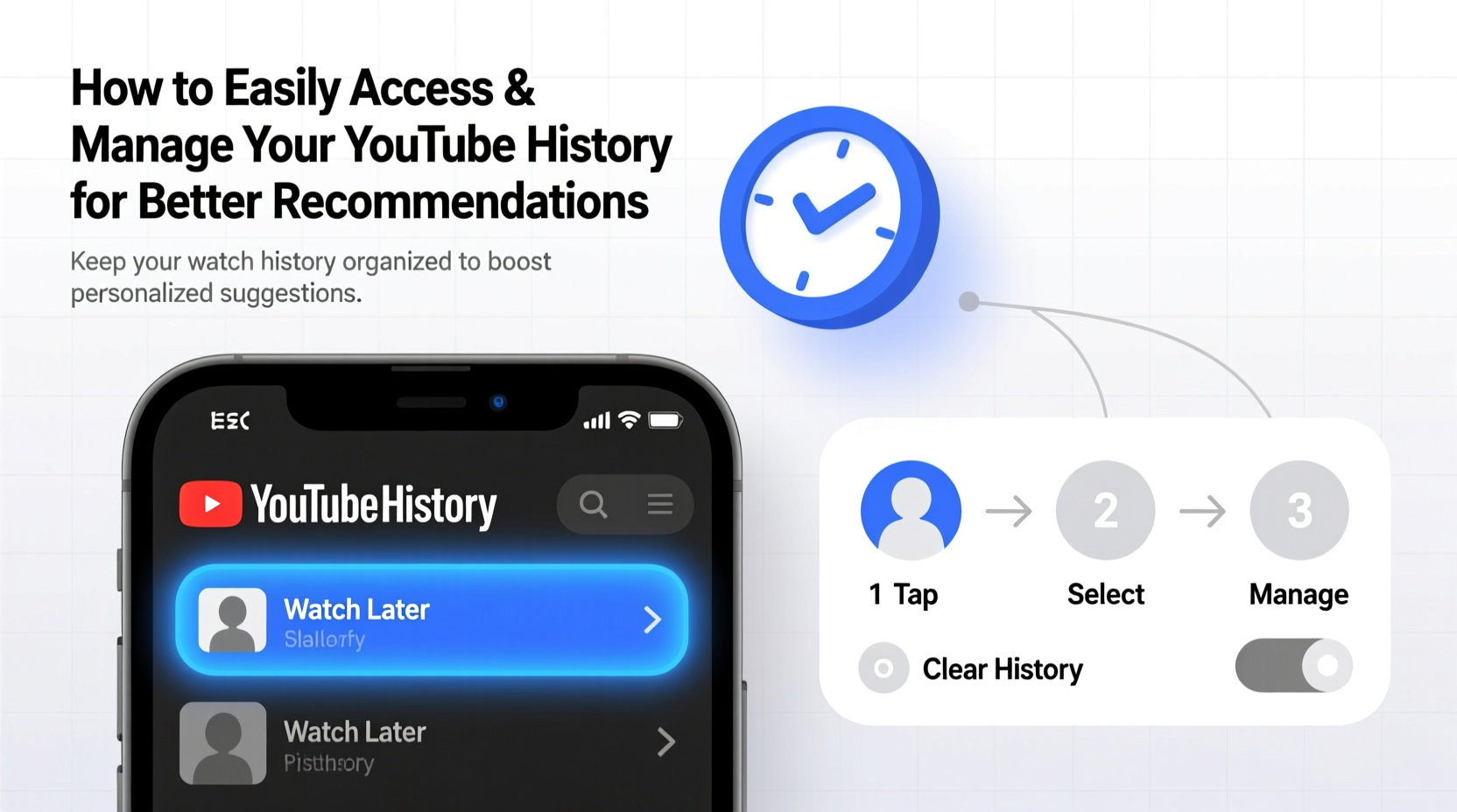 how to easily access and manage your youtube history for better recommendations