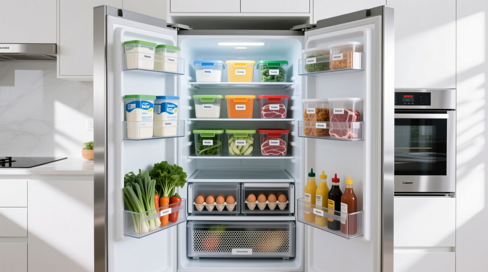 how to organize refrigerator efficient safe food storage