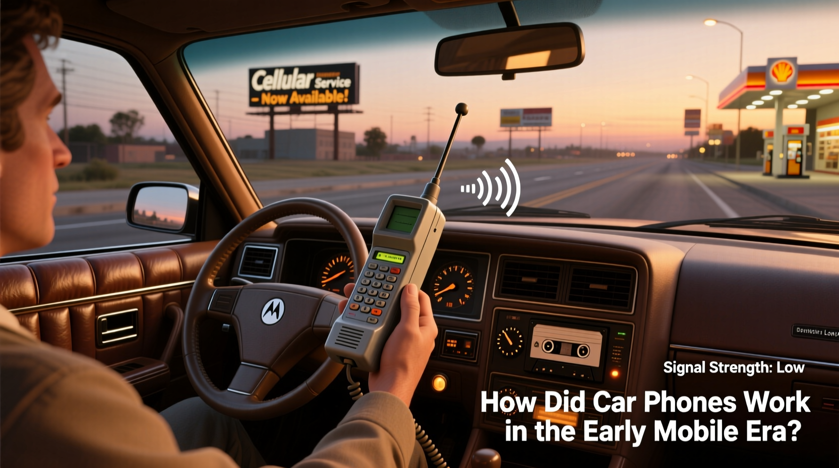how did car phones work