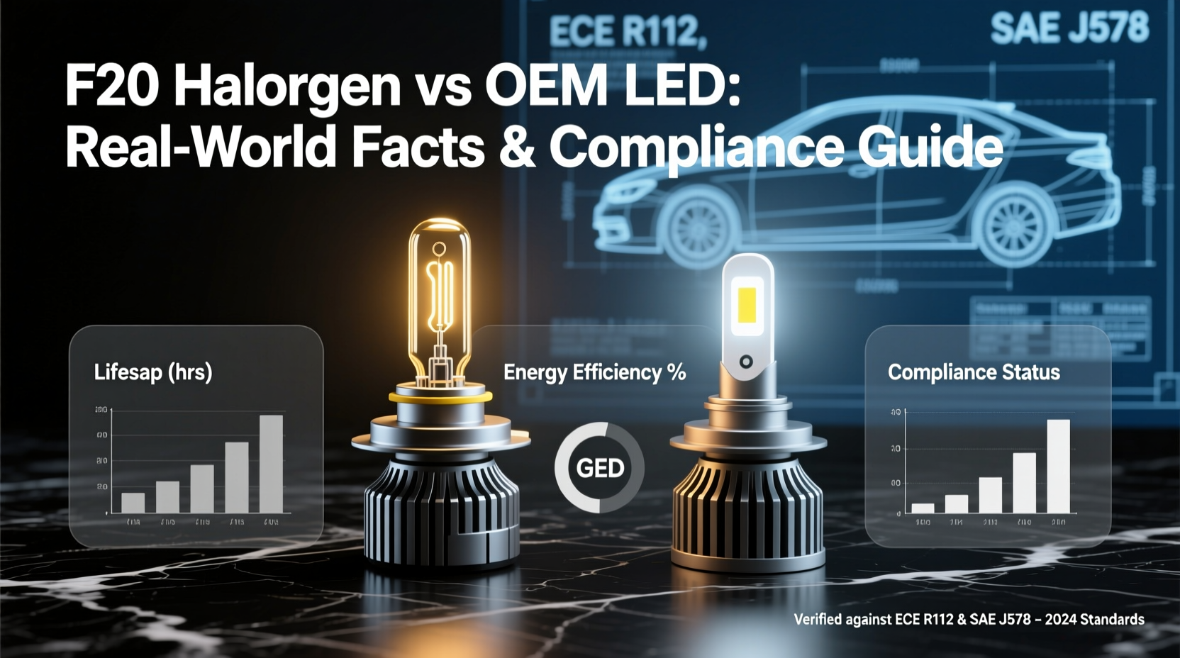 f20 halogen vs oem led