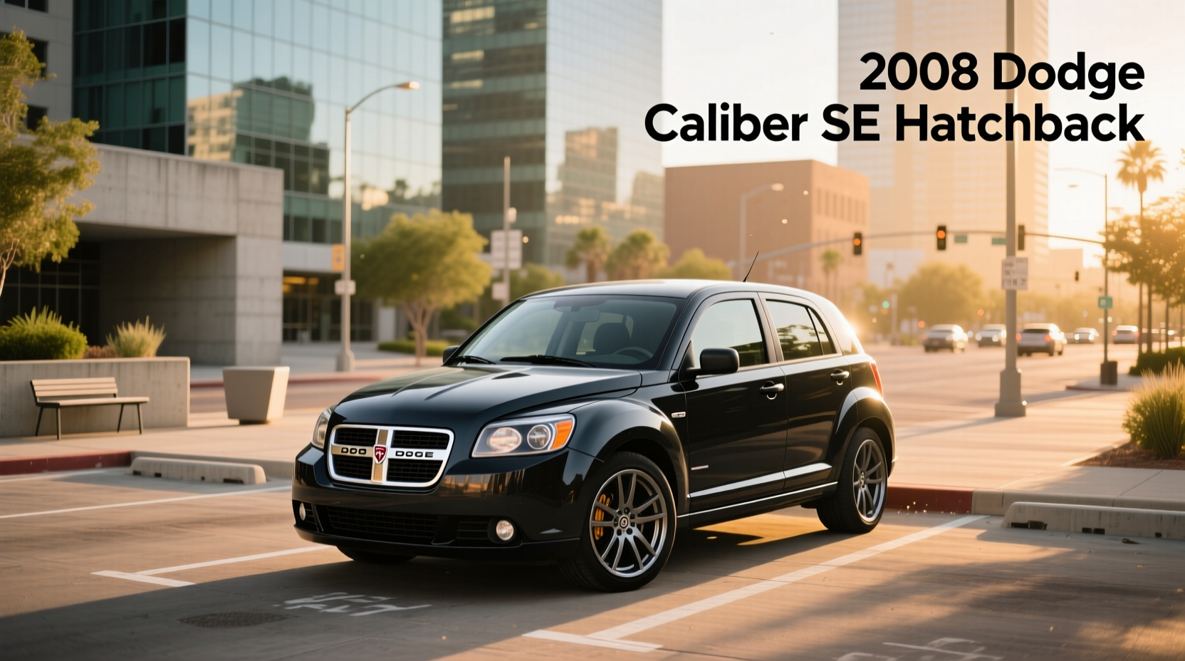 2008 Dodge Caliber SE hatchback front three-quarter view