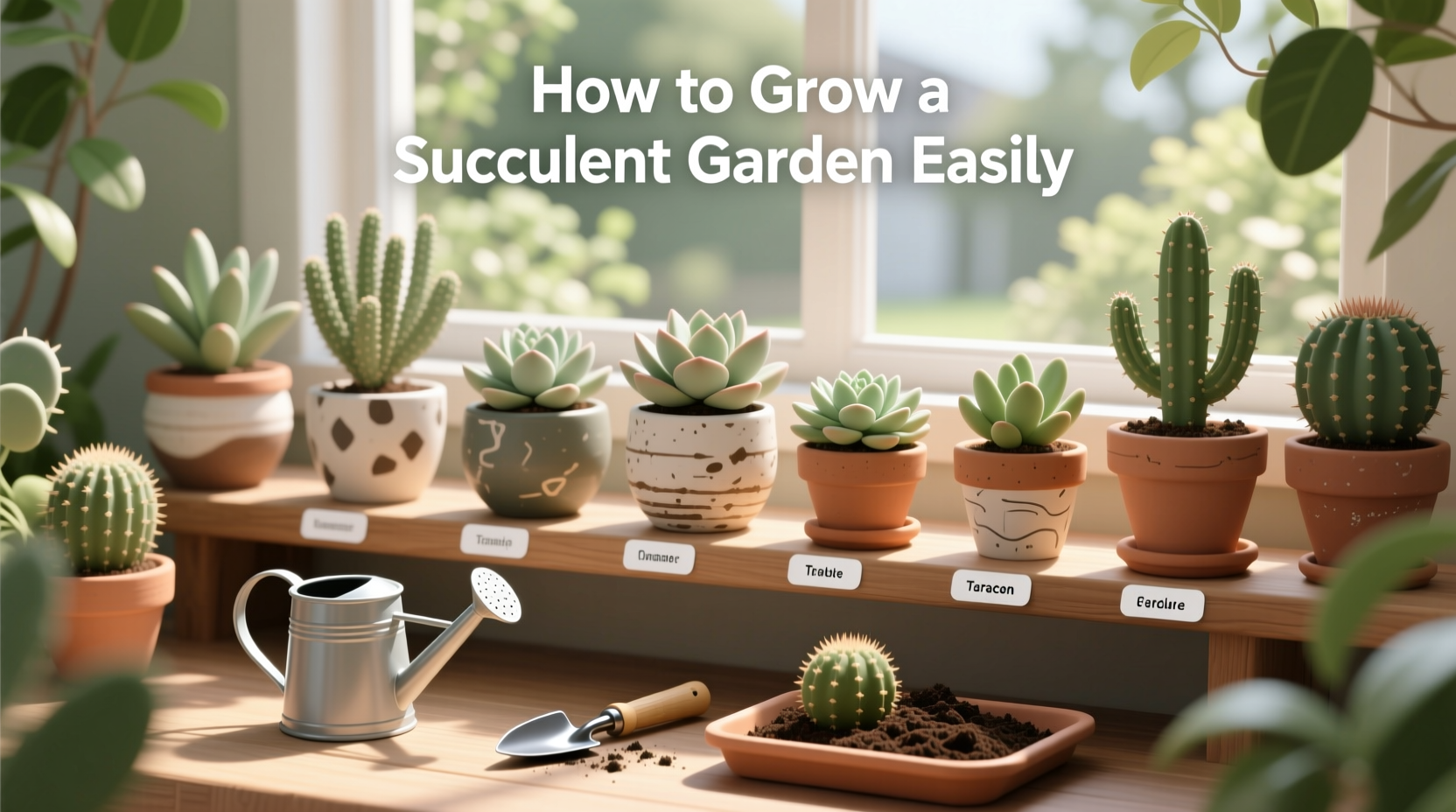 how to grow a succulent garden