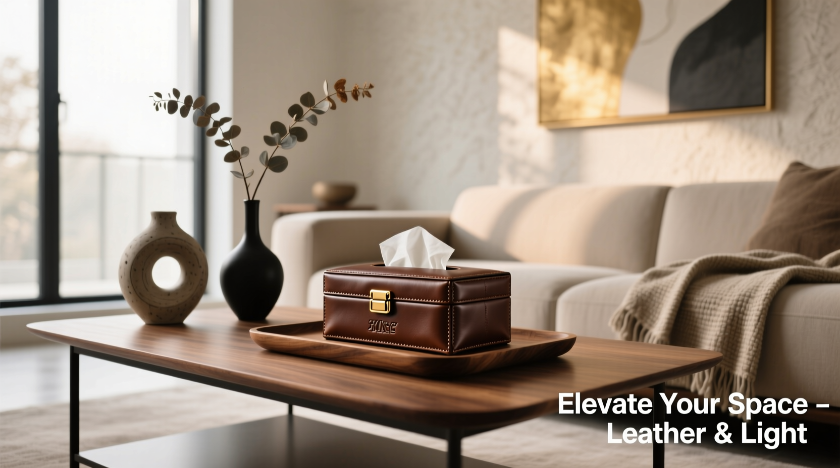 elevate your coffee table aesthetic stylish tips for showcasing a leather tissue box