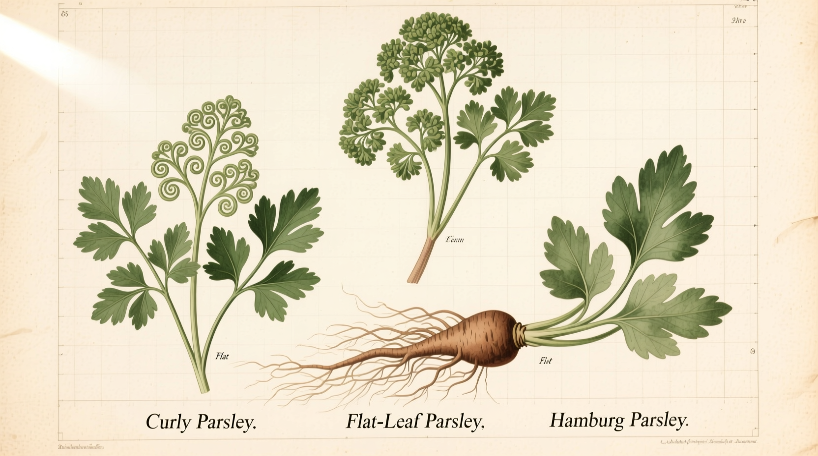 types of parsley