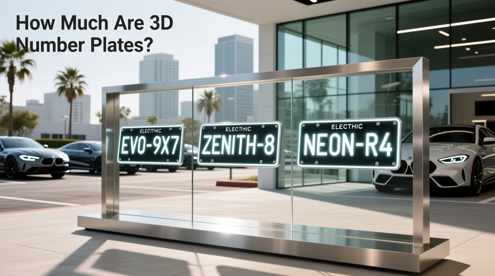 How to choose electronic car plates,How much are 3D number plates?