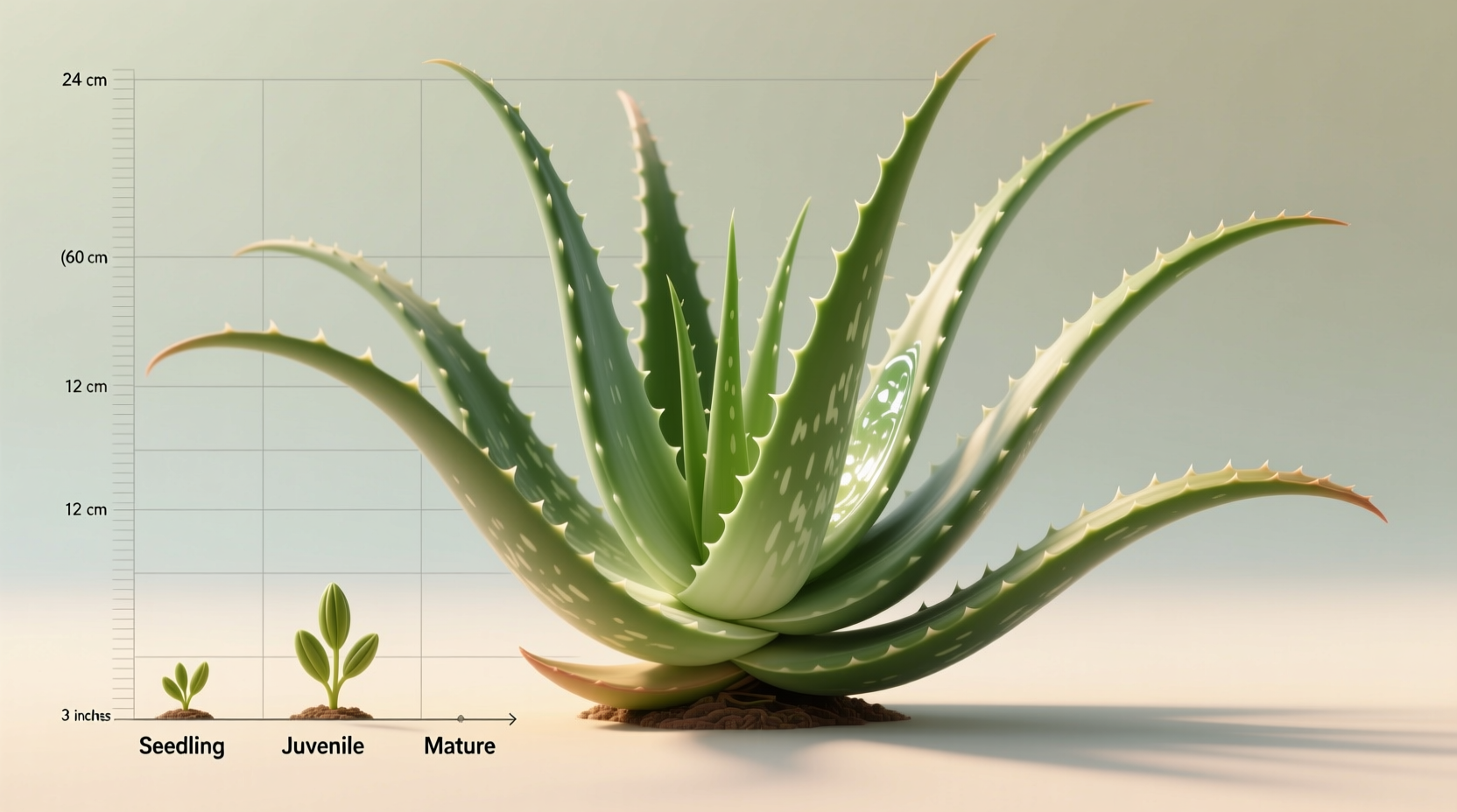 how big does aloe vera grow