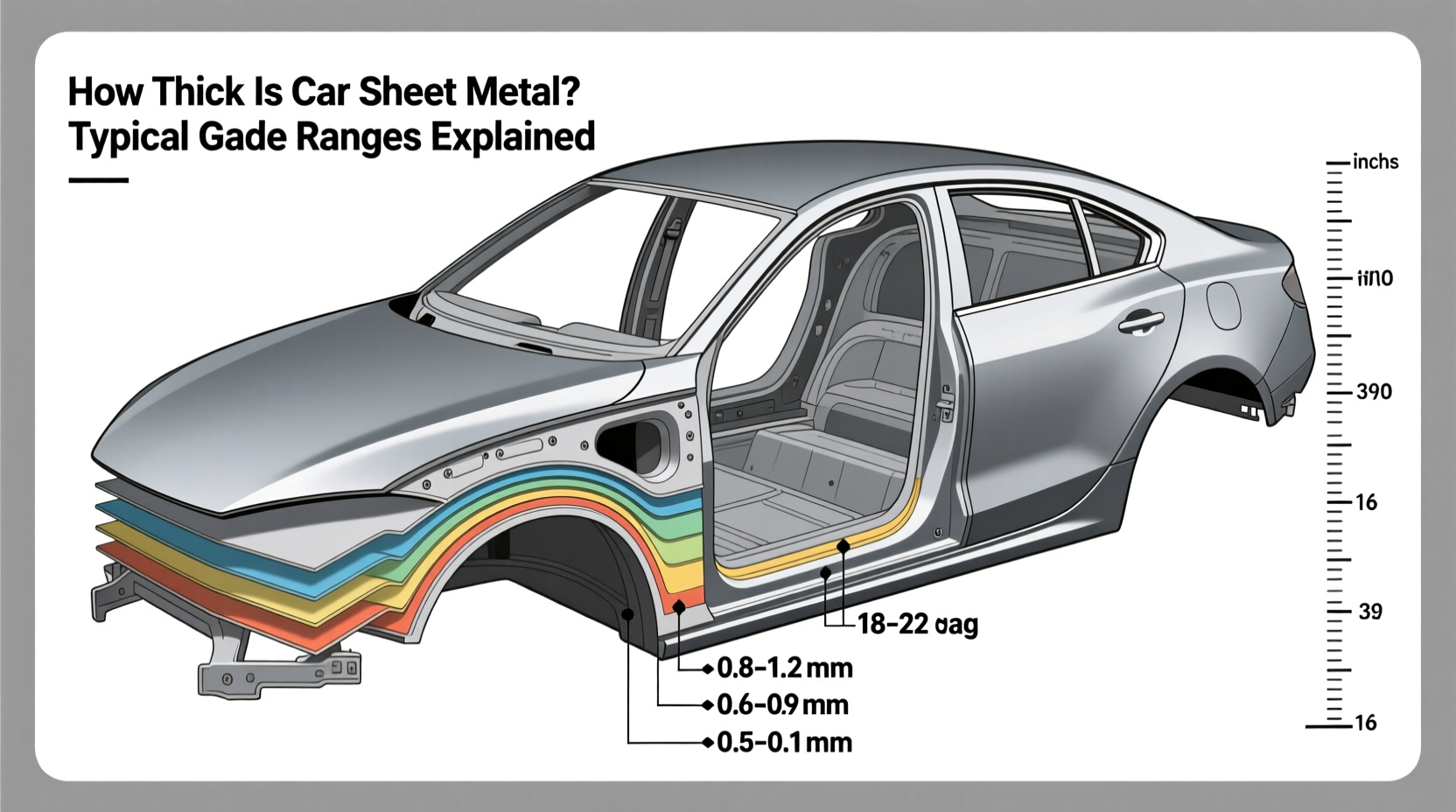 how thick is car sheet metal
