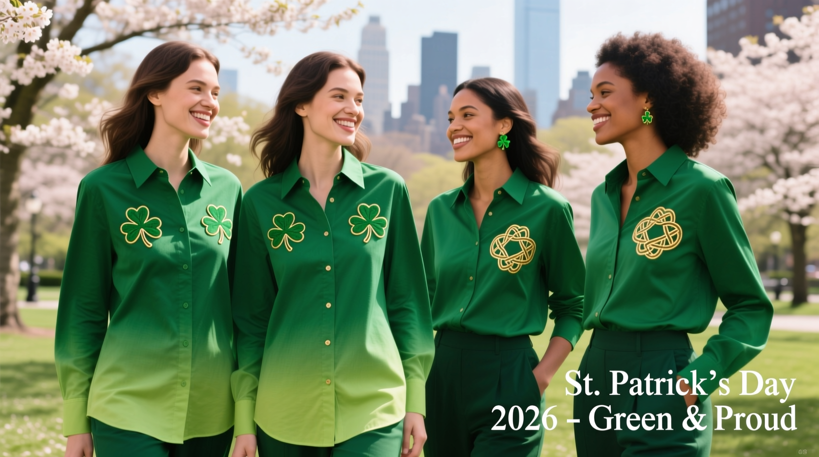 st patricks day green womens shirts