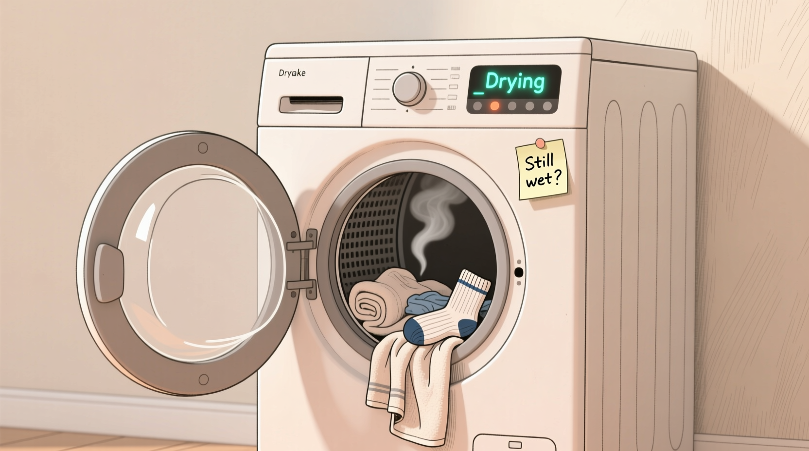 lomake sure your dryer actually dries your laundry with