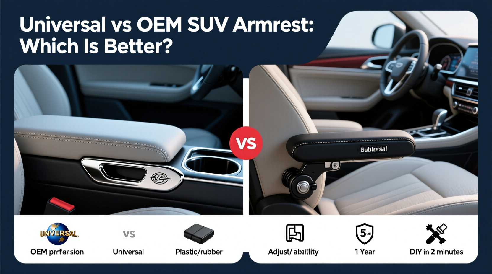 universal vs oem suv armrest