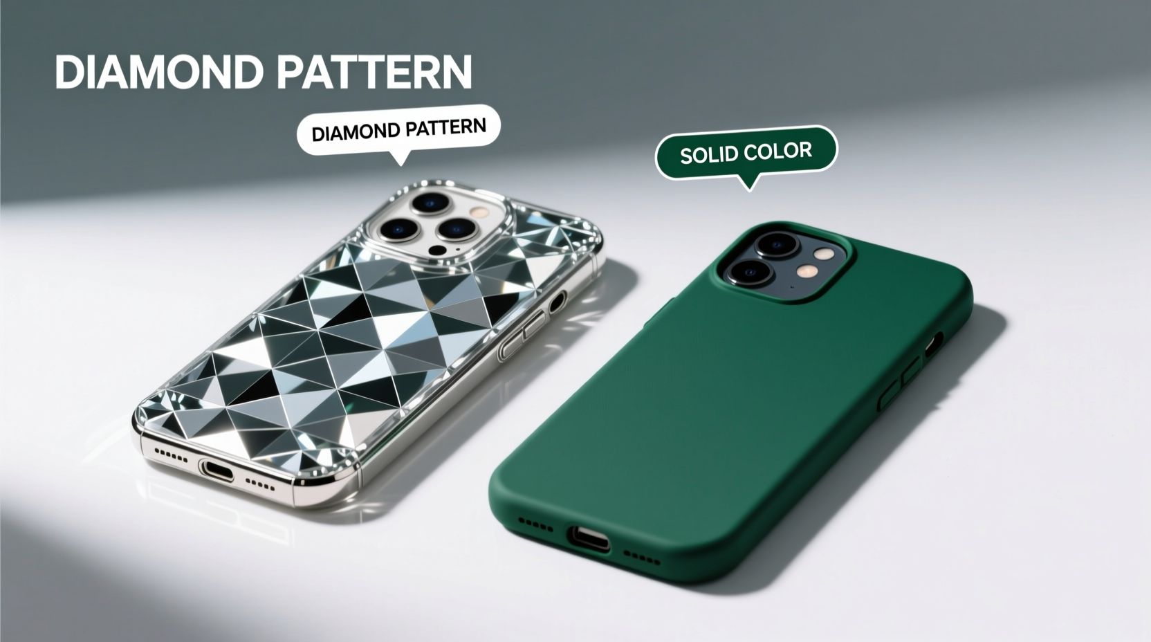 diamond vs solid color phone case does the pattern really matter or is it just a trend