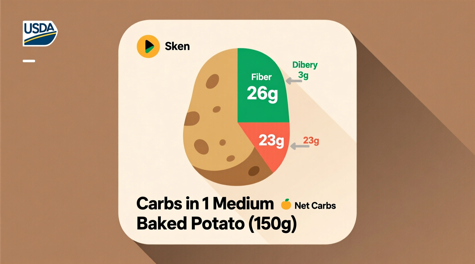 how many carbs in potato