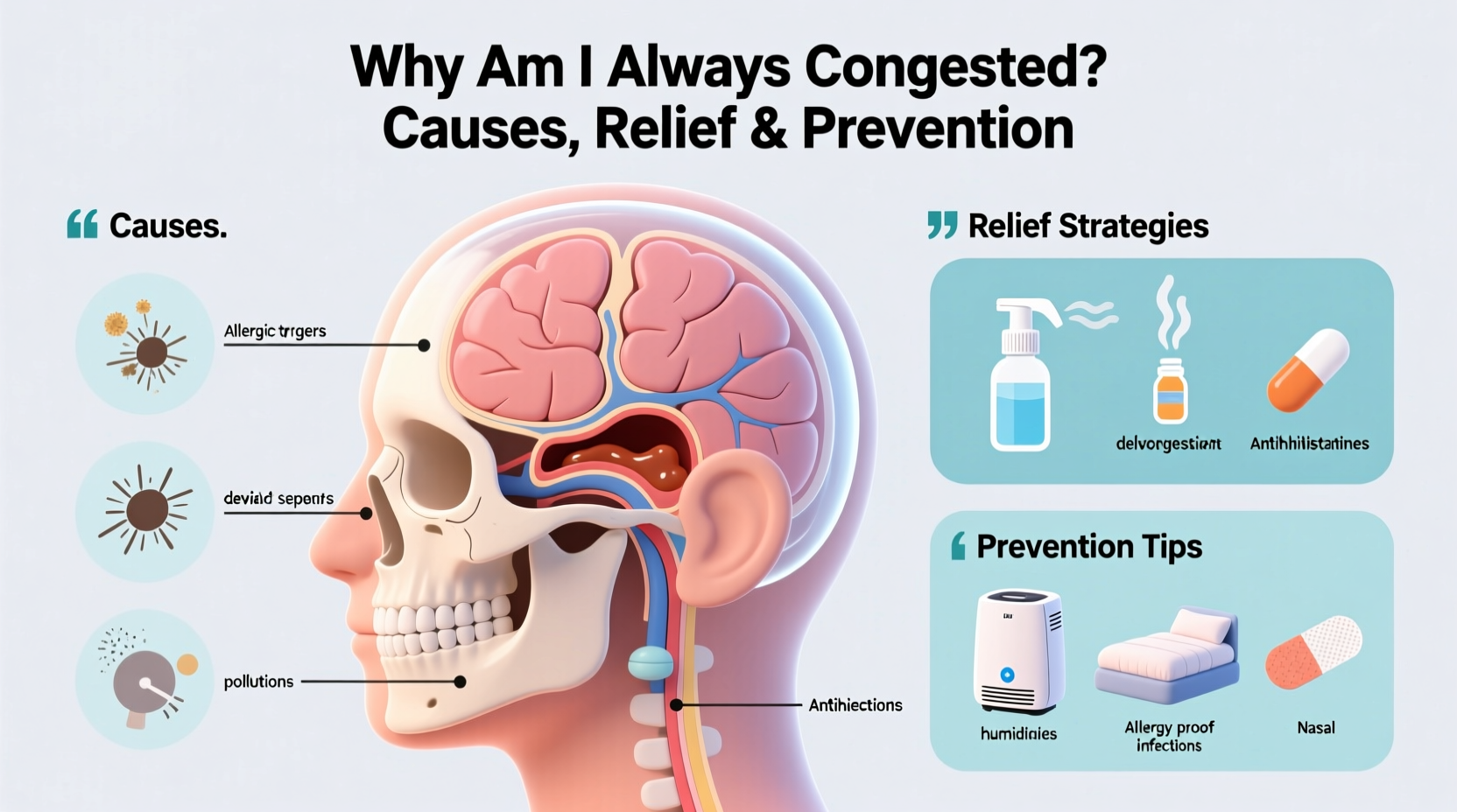 why am i always congested causes relief and prevention 2