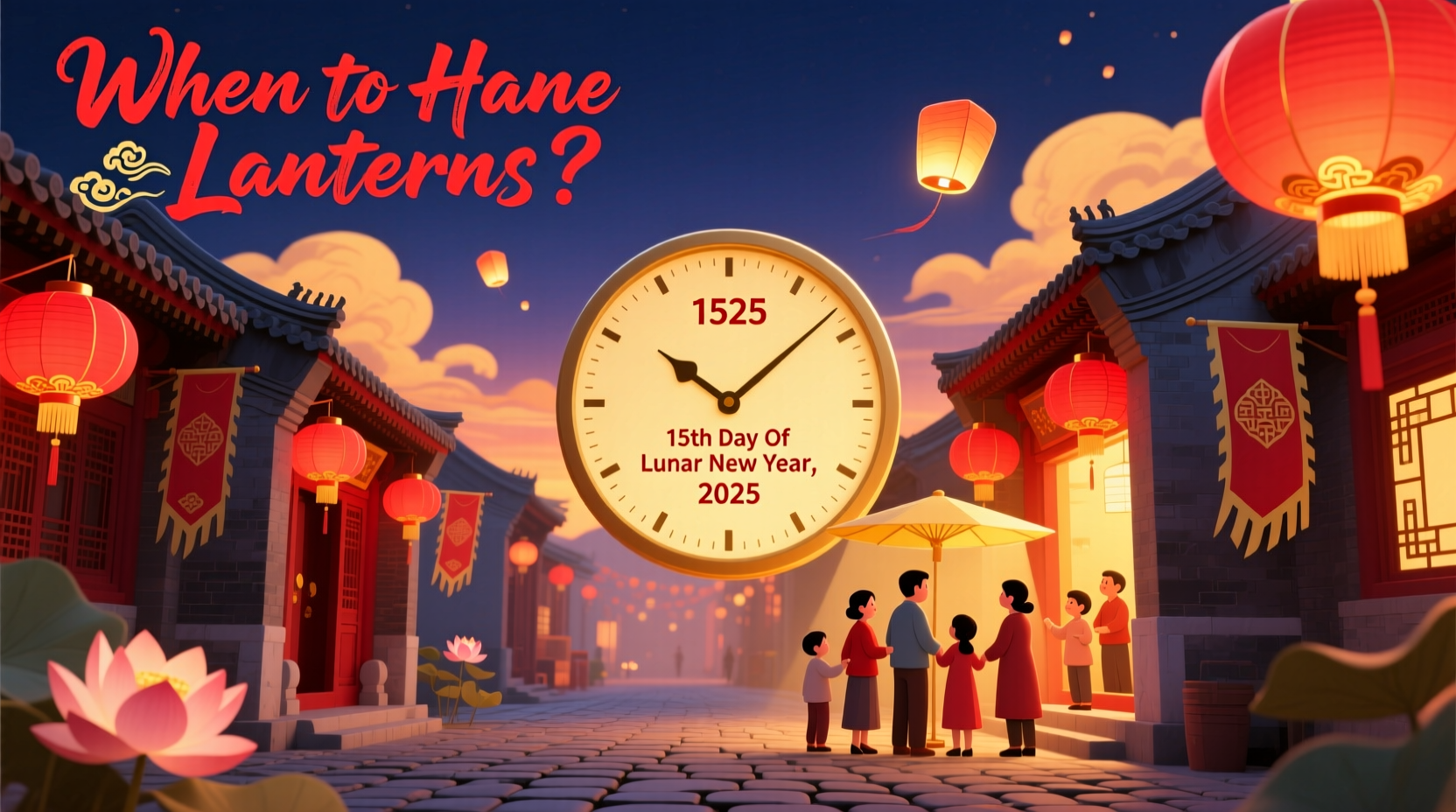 when to hang lanterns for the chinese new year