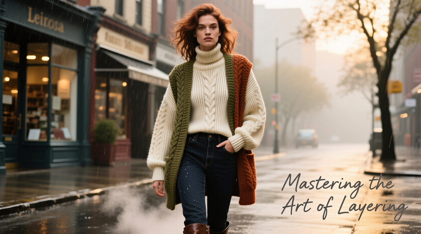 mastering the art of layering knitted sweaters for every weather condition