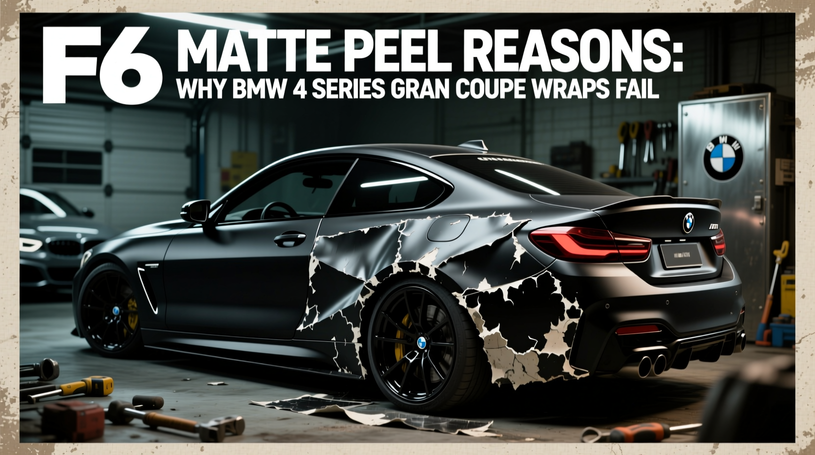 F36 Matte Peel Reasons: Why BMW 4 Series Gran Coupe Wraps Fail