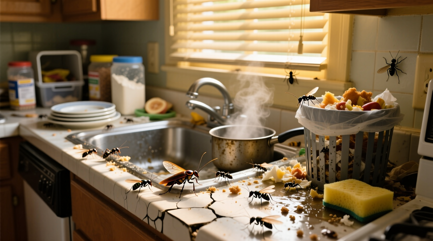 summer cleaning mistakes that are attracting bugs